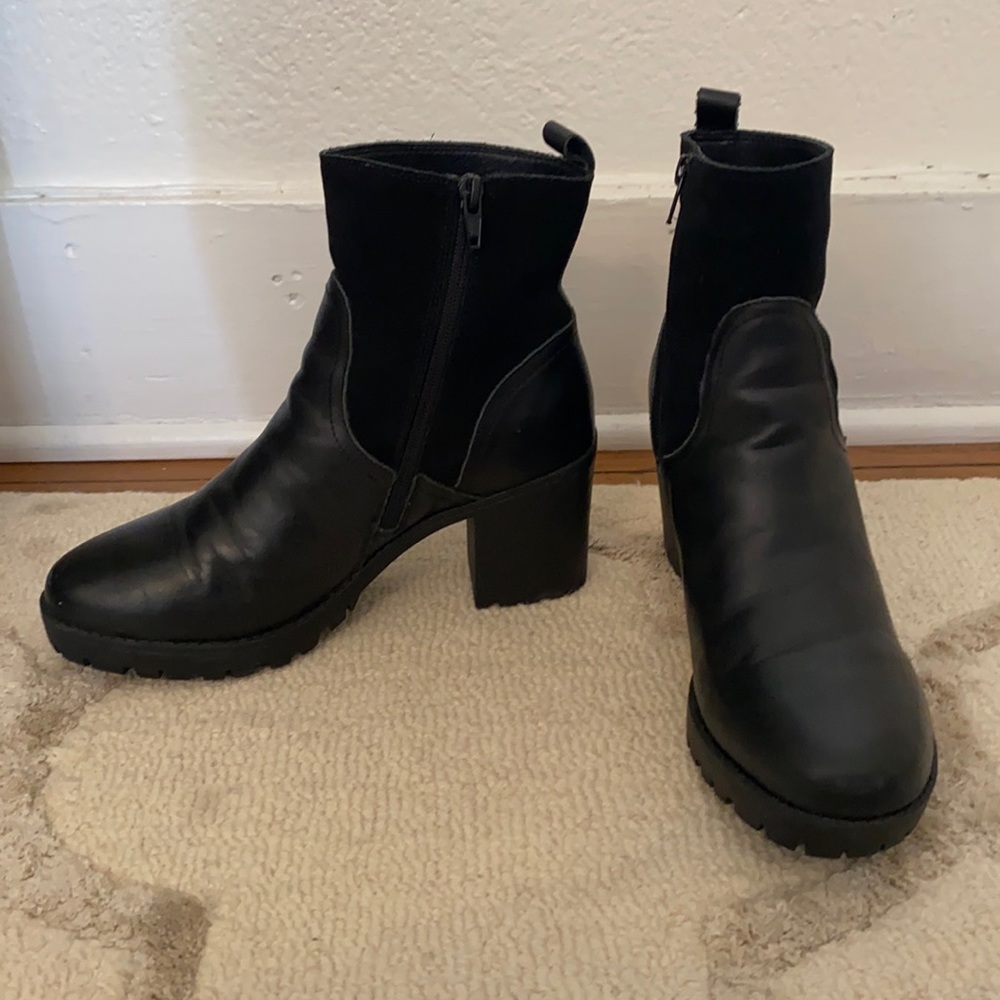 Soludos - Dani Shearling Platform Boot Sz 7.5 - image 2